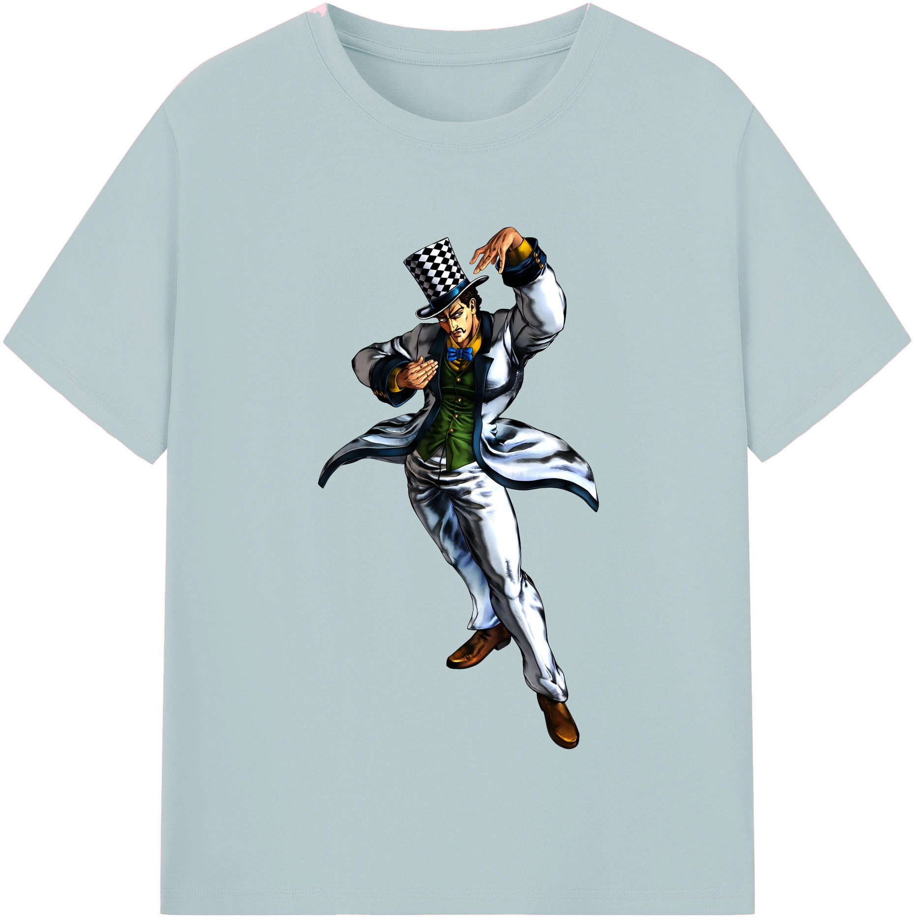 （画像用） ジョジョの奇妙な冒険 ウィル?アントニオ?ツェペリ JoJo's Bizarre Adventure Will Anthonio Zeppeli 綿100％半袖Tシャツ（フロントプリント）